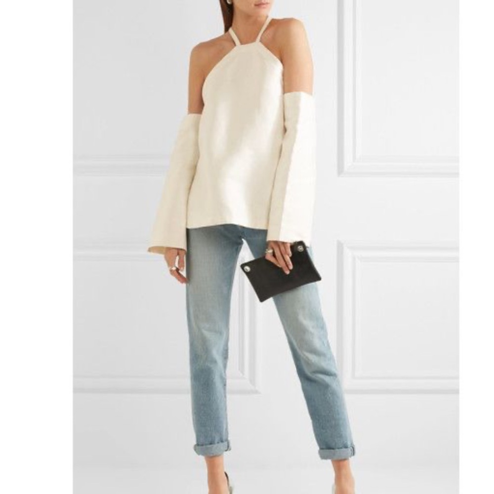 Solace London 🤍 Solace White Strappy Open Shoulder Top